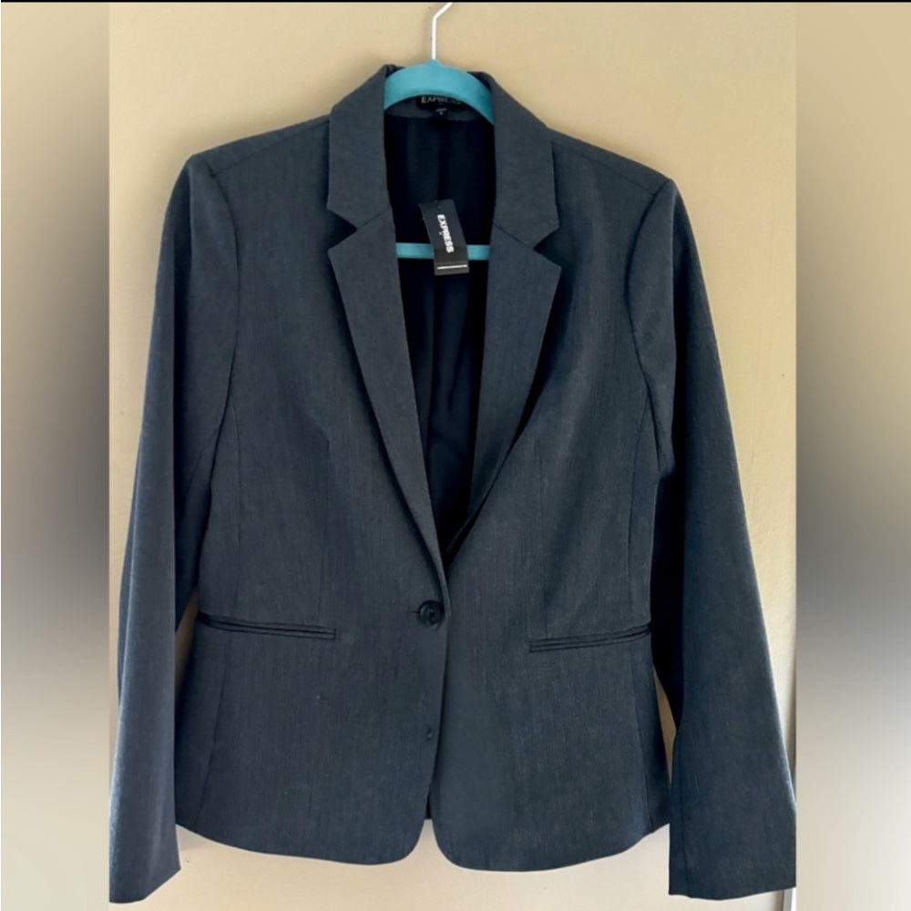 Express blazer, Combed cotton gray size 8, like new condition, fully lined!